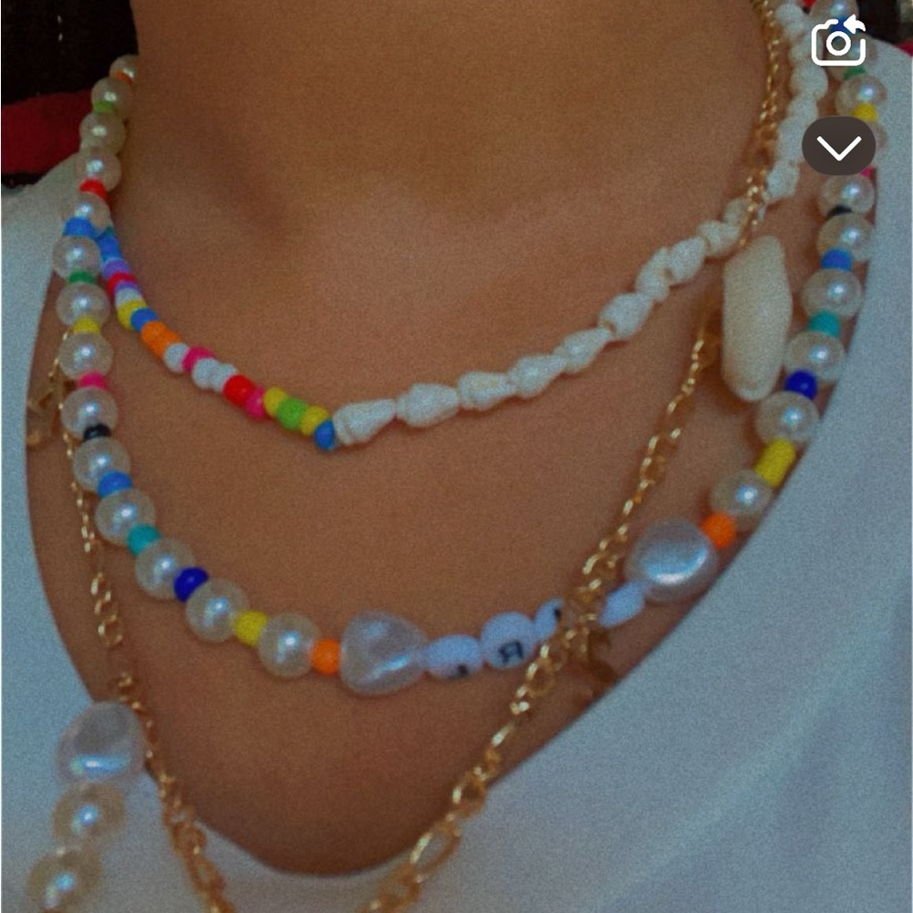 Colorful Beaded Necklace Set